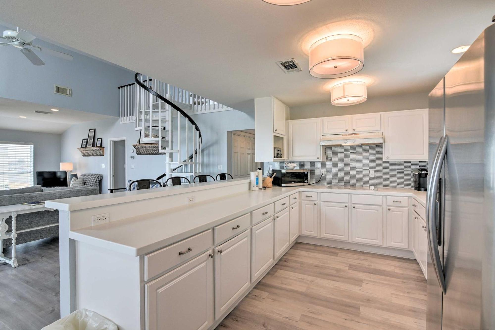 Oceanfront Galveston Home - Walk To Beach! Exterior foto