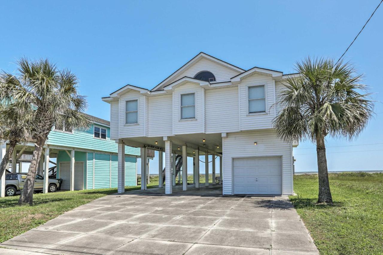 Oceanfront Galveston Home - Walk To Beach! Exterior foto